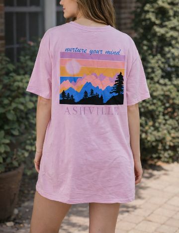 Tricou Oversize River Island, roz