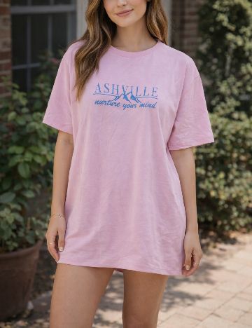 Tricou Oversize River Island, roz