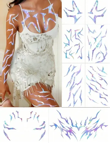 Set stickere pentru corp SHEIN, mix culori