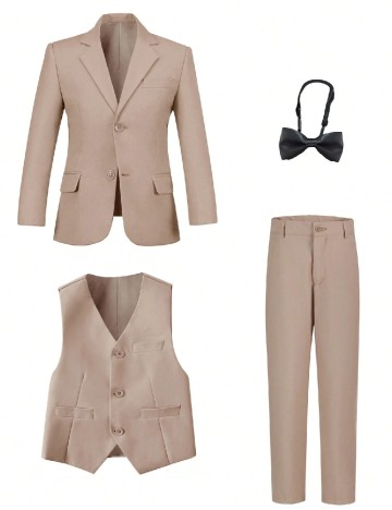 Costum Shein Kids, crem