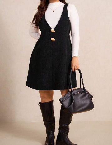 Rochie scurta SHEIN CURVE, negru