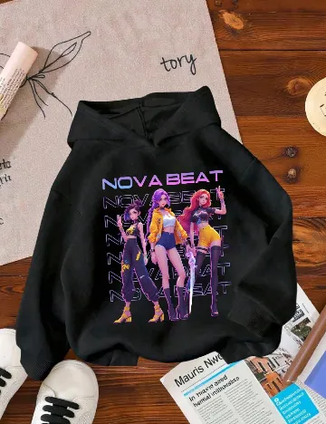 Hanorac Shein Kids, negru