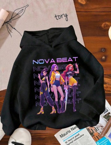 Hanorac Shein Kids, negru