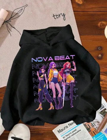 Hanorac Shein Kids, negru