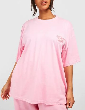 Tricou Oversize Boohoo Plus Size, roz