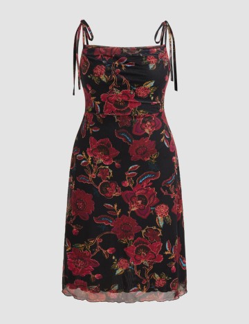 Rochie medie Cider, floral print
