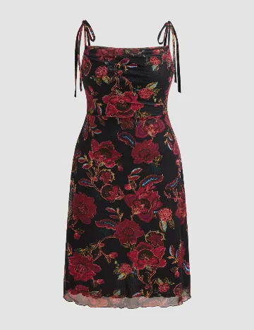 Rochie medie Cider, floral print