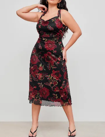 Rochie medie Cider, floral print