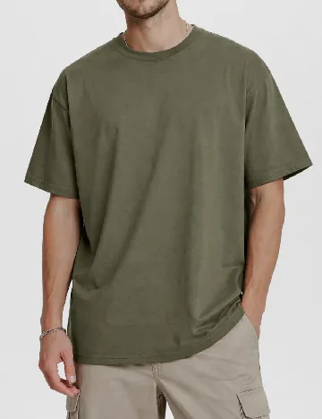 Tricou Oversize River Island, verde