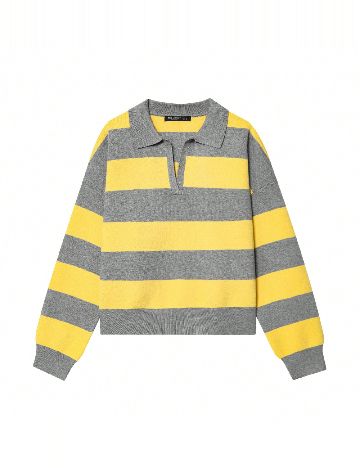 Bluza SHEIN, galben/gri