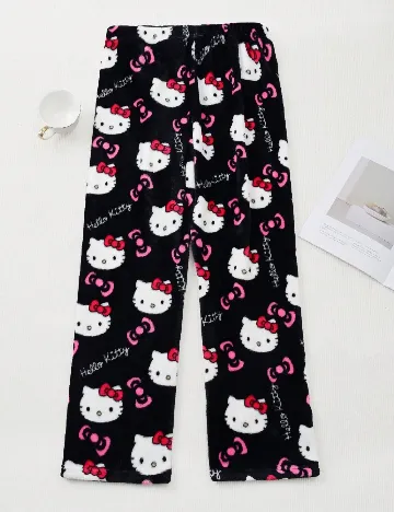 Pantaloni de pijama SHEIN, negru