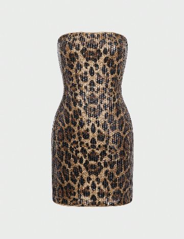 Rochie scurta SHEIN, animal print