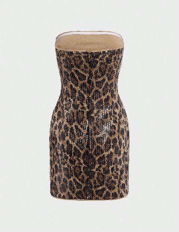 Rochie scurta SHEIN, animal print