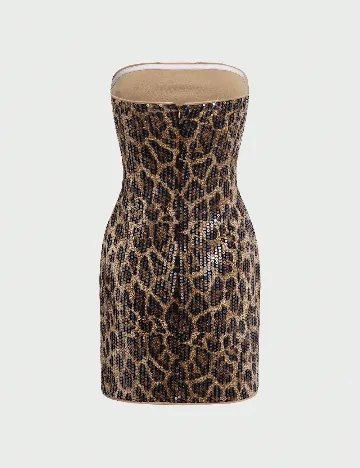 Rochie scurta SHEIN, animal print