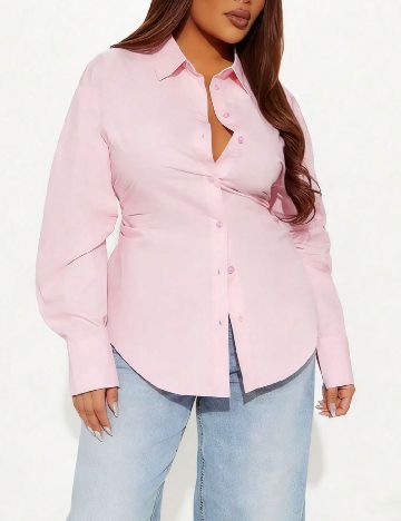 Camasa SHEIN CURVE, roz