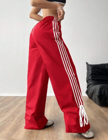 Pantaloni SHEIN, rosu