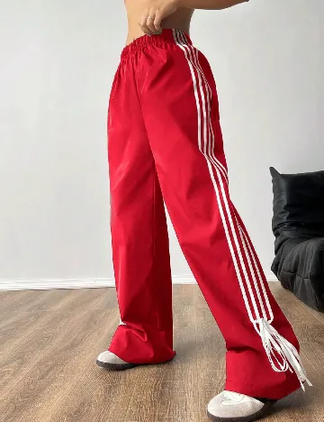 Pantaloni SHEIN, rosu