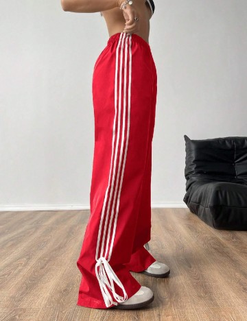 Pantaloni SHEIN, rosu