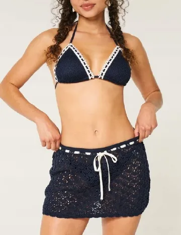 Fusta de plaja Hollister, bleumarin