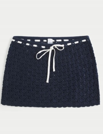 Fusta de plaja Hollister, bleumarin