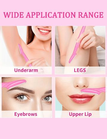 Set lame de ras 6 bucati SHEIN, roz