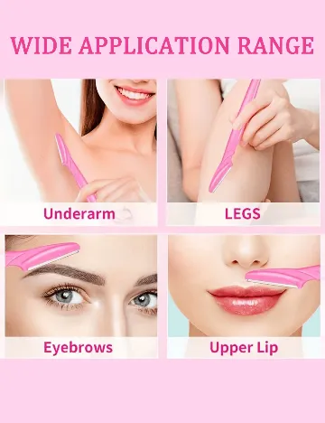 Set lame de ras 6 bucati SHEIN, roz