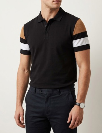 Tricou River Island, negru