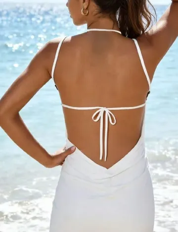 Rochie de plaja SHEIN, alb