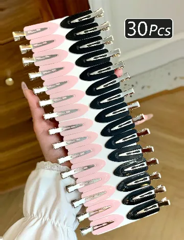 Set clame de par SHEIN, negru/roz