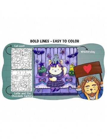 Carte de colorat SHEIN, mix culori