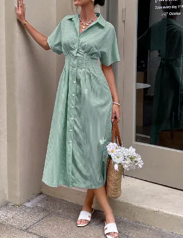 Rochie medie SHEIN, verde