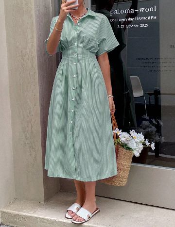 Rochie medie SHEIN, verde