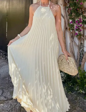 Rochie lunga SHEIN, crem