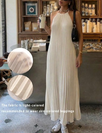 Rochie lunga SHEIN, crem