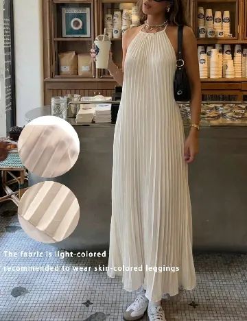 Rochie lunga SHEIN, crem