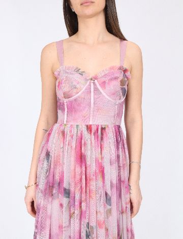 Rochie lunga LACE & BEADS, floral