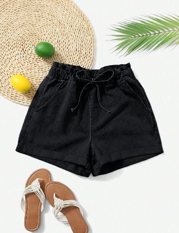 Pantaloni scurti SHEIN, negru