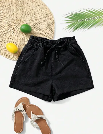 Pantaloni scurti SHEIN, negru