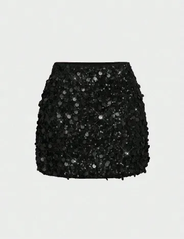 Fusta Floreya, negru