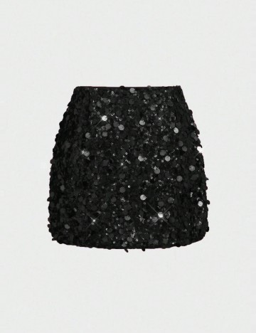 Fusta Floreya, negru