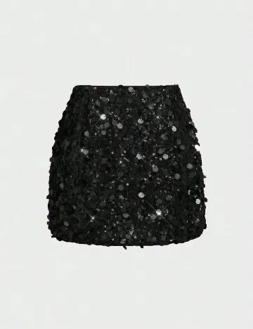 Fusta Floreya, negru