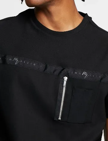 Tricou River Island, negru