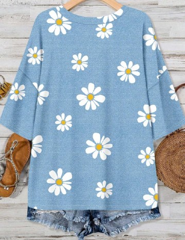 Tricou Emery Rose Curve, albastru