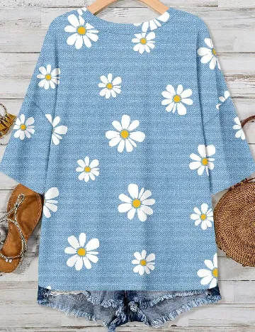 Tricou Emery Rose Curve, albastru