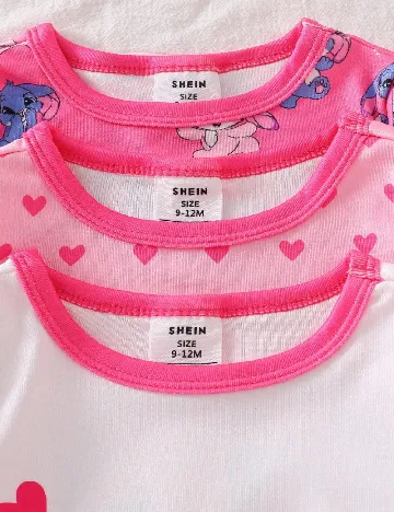 Set pijamale 3 perechi Shein Kids, mix culori