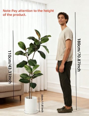 Planta artificiala SHEIN, verde