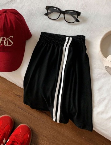 Pantaloni scurti SHEIN CURVE, negru