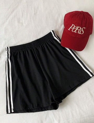 Pantaloni scurti SHEIN CURVE, negru