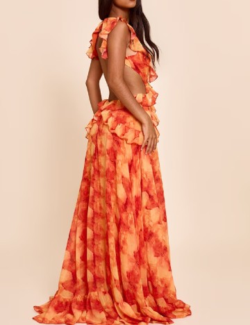 Rochie lunga PrettyLittleThing, portocaliu