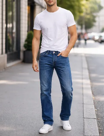 Blugi River Island, albastru